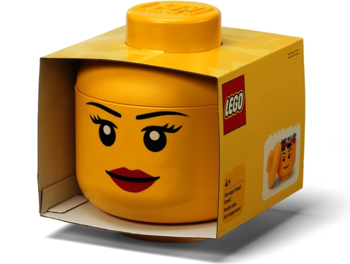 LEGO pudełko do przechowywania w kształcie głowy S dziewczynka