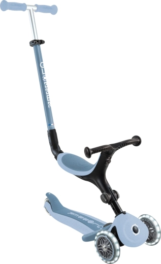 Globber Go-up active lights ecologic hulajnoga 3w1 z kółkami LED blueberry
