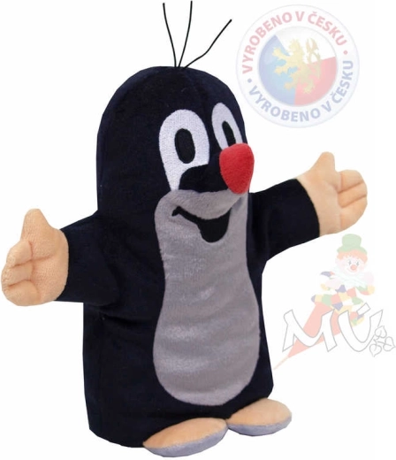 Moravská ústředna mówiąca pluszowa pacynka Krecik 20 cm - 1 sztuka