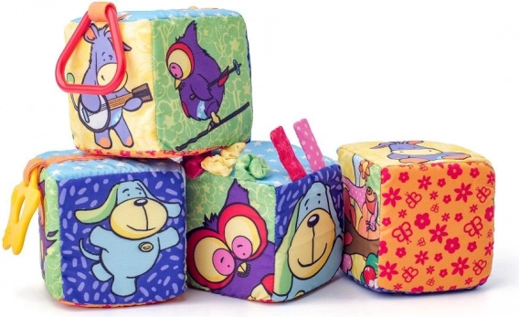 Tekstylne klocki dla niemowląt NINY