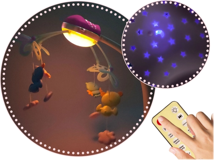 Kołyszące światło i gwiezdna projekcja