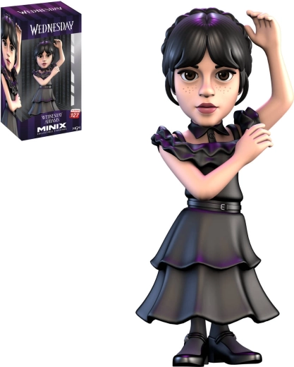 Kolekcjonerska figurka Minix Wednesday Addams w sukni balowej - 1 sztuka