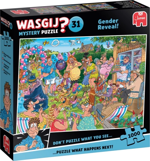 Jumbo Wasgij Mystery 31: ujawnienie płci dziecka – puzzle 1000 elementów