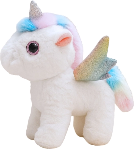 Magiczny wygląd z tęczowymi skrzydłami