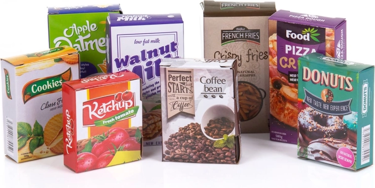 Pudełka i napoje jak w prawdziwym sklepie