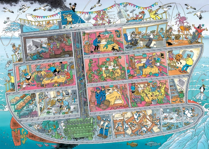 Puzzle Rejs Wycieczkowy 1000 elementów JUMBO