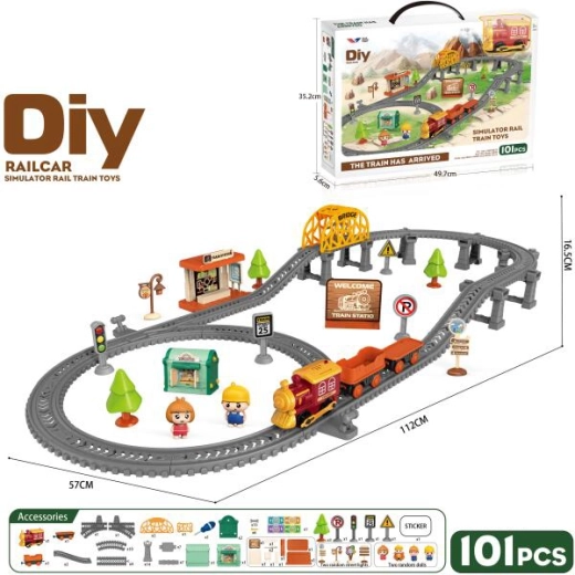 DIY Bo Railway – dziecięcy tor kolejowy z 101 elementami