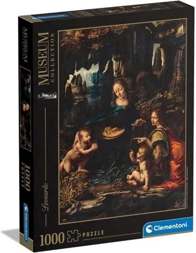Puzzle Clementoni 1000 elementów Museum – The Virgin of the Rocks (Leonardo da Vinci)