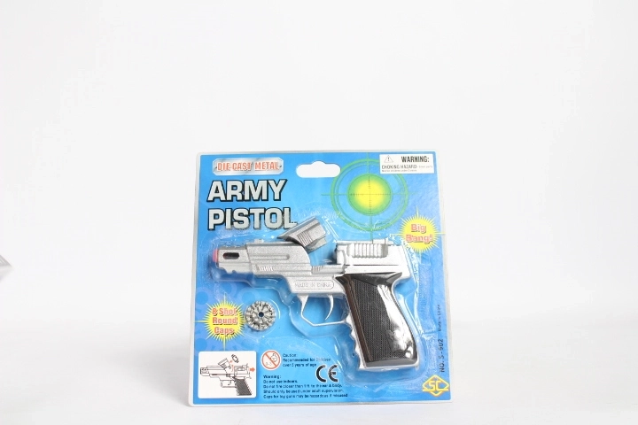Metalowy pistolet na kapiszony