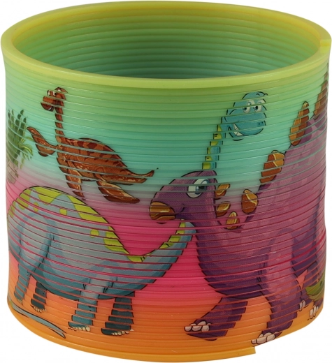 Magiczna sprężyna z dinozaurem