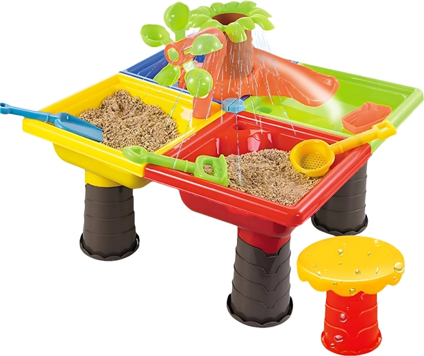 Zabawa sensoryczna woda + piasek w jednym