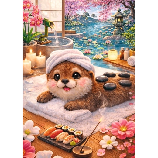 Uroczy motyw wydry w spa