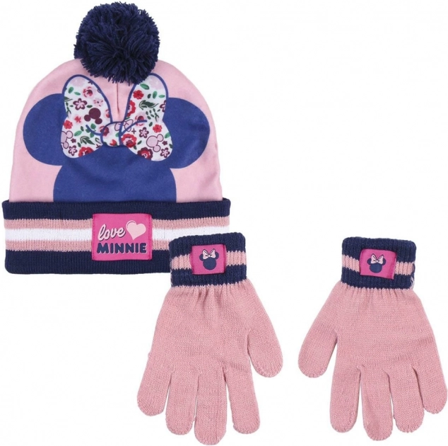 Zestaw czapka + rękawiczki Minnie