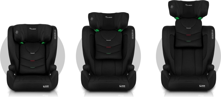 12 poziomów zagłówka – rośnie wraz z dzieckiem