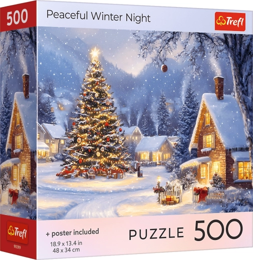 Puzzle Spokojna zimowa noc 500 elementów TREFL