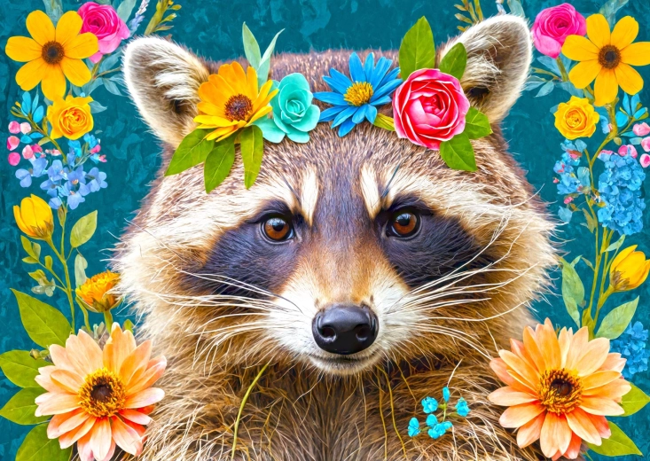 ENJOY puzzle kwiatowy szop 1000 elementów