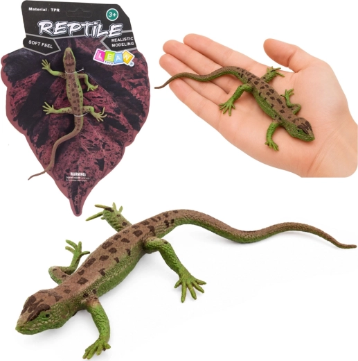 Gumowa realistyczna figurka jaszczurki zwinki 15 cm
