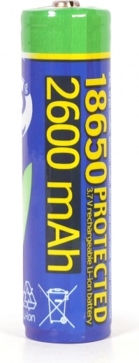 Akumulator Li-ion 18650 3,7 V 2600 mAh z zabezpieczeniem