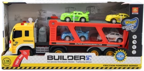 Ciężarówka – transporter samochodów na baterie 1:16