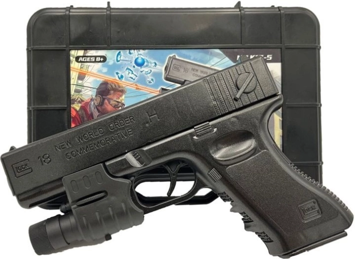 Pistolet żelowy na kulki żelowe w pudełku