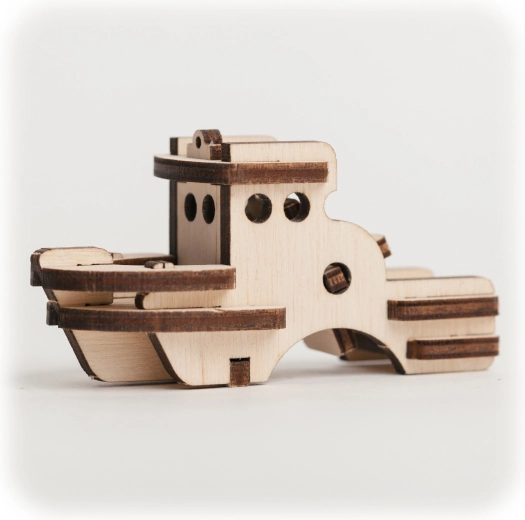 CuteWood drewniane puzzle 3D – łódź