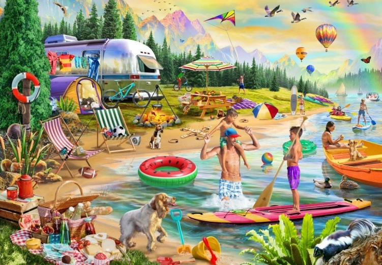 Puzzle Bluebird Letni obóz Lakeside 1000 elementów