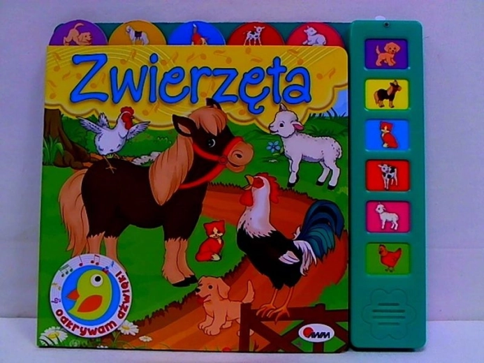 Odkrywam dźwięki: zwierzęta – dźwiękowa książeczka dla najmłodszych