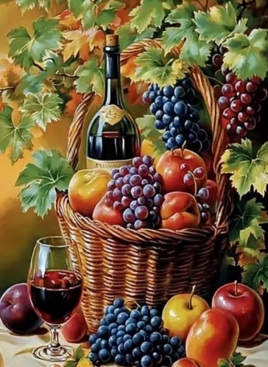 Diamentowe malowanie martwej natury 30 × 40 cm