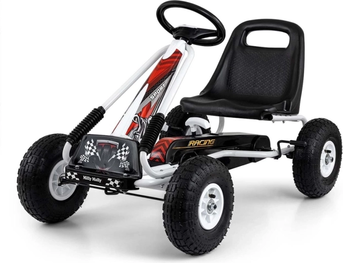 Milly Mally gokart na pedały Thor biały