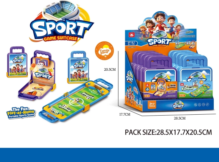 Gra sportowa – piłka nożna lub koszykówka (39,5 × 13,5 × 7,8 cm)