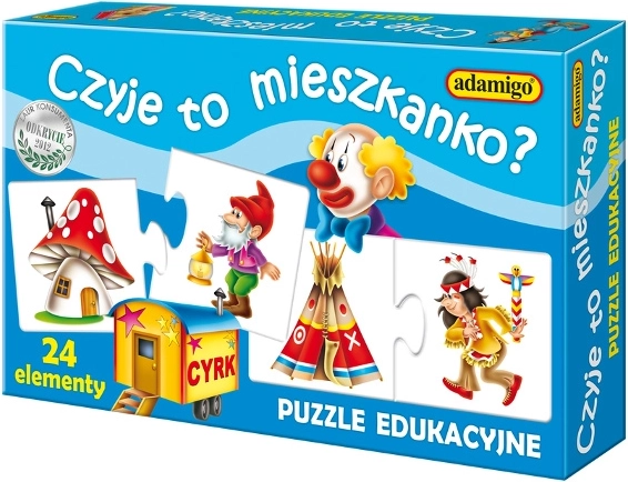 Gra Czyj to dom? Puzzle dla dzieci