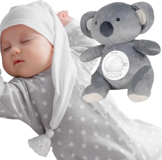 Woopie Baby pluszowy miś polarny z projektorem i kojącymi dźwiękami
