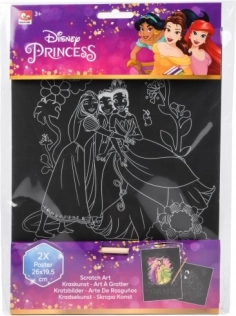 Wydrapywanki Disney Księżniczki, zestaw 2 szt.