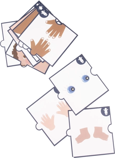 Rubens Barn Baby zestaw do nauki części ciała – edukacyjne karty dla dzieci