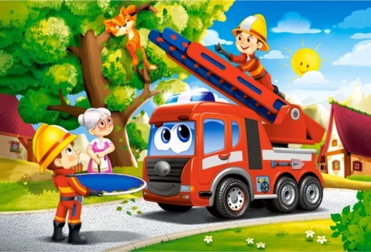 Castorland puzzle strażacy w akcji maxi 40 elementów