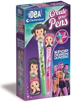 Clementoni Idea Art mini fabryka długopisów K-Pop Demon Hunters Mira i Zoey