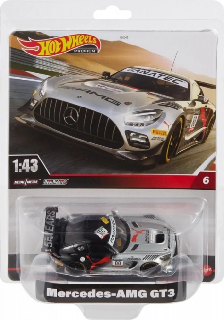 Replika samochodu wyścigowego Mercedes Hot Wheels 1:43