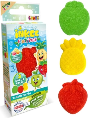 Inkee bomby do kąpieli mini zestaw owocowe wariacje