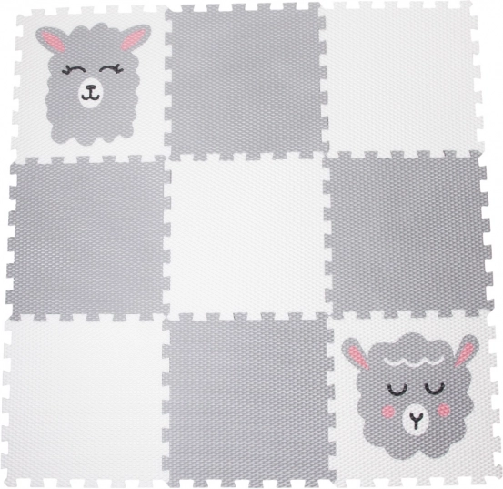Piankowa mata puzzle z owieczkami, 9 elementów