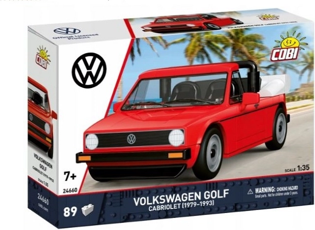 Cobi Volkswagen Golf Cabriolet 1979–1993 klocki konstrukcyjne 1:35 (89 elementów)