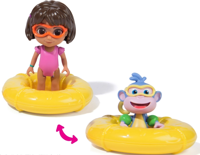 Wodna zabawa z kołem do pływania