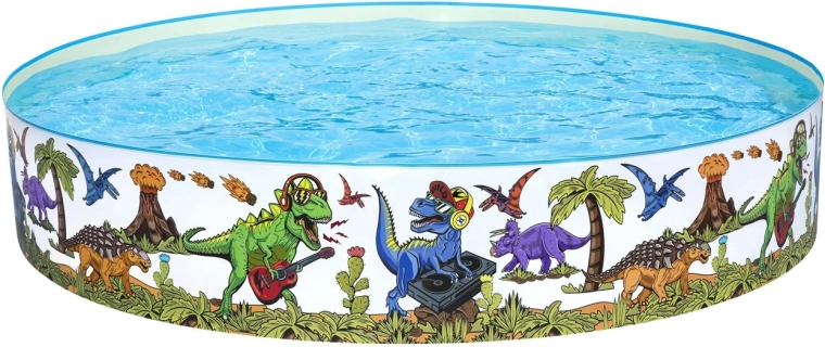 Zabawny design z dinozaurami