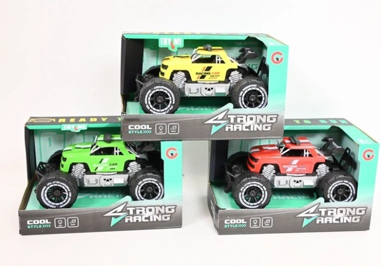 Terenowe autko ze światłem i dźwiękiem