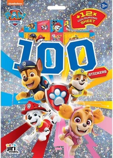 Naklejki i kolorowanki Psi Patrol (100 szt.)