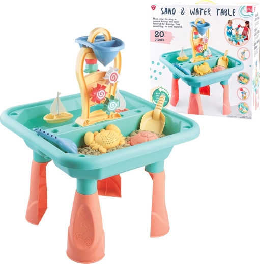 Playgo stół do wody i piasku – zestaw 20 elementów