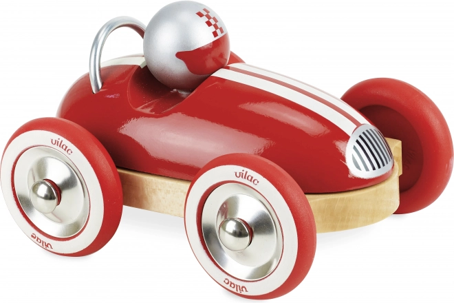 Drewniany samochód Roadster vintage czerwony