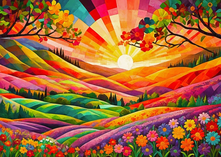 Puzzle Enjoy Świt w Utopii 1000 elementów