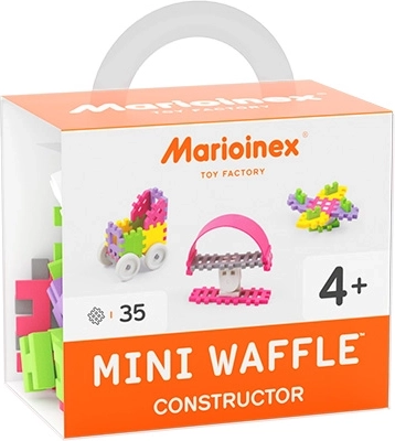 Mini Waffle klocki konstrukcyjne dla dziewczynek, 35 elementów