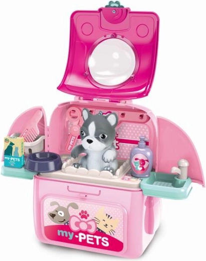 Zestaw 2w1 plecak ze zwierzątkiem – piesek