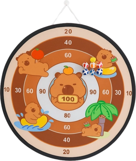Duża tarcza 73,5 cm z uroczymi kapibarami